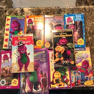 Barney VHS tape’s all 10